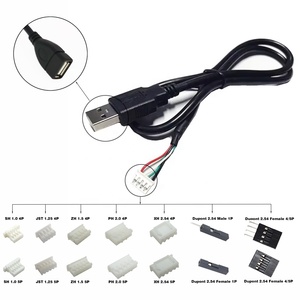 Tùy chỉnh chiều dài nam nữ USB 2.0 Loại A để Dupont JST SH MX ZH PH XH 4P 5 p 4pin 5pin 4 5 pin nối SATA Cáp - Product Image 2