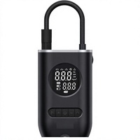 Shuntour Gonfleur de pneus sans fil portable 150 PSI 4000 mAh Pompe à air électrique numérique rechargeable Mini compresseur d'air pour voiture Noir FCC