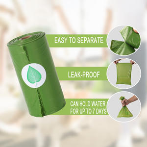 Sacs à déjections canines jetables en amidon de maïs parfumés à la lavande, biodégradables, compostables, écologiques et parfumés - Product Image 2