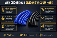 Tuyau flexible en caoutchouc silicone chauffant pour aspiration, -20°C~60°C, diamètre extérieur 60 mm, pour équipement d'eau potable (vente en gros)