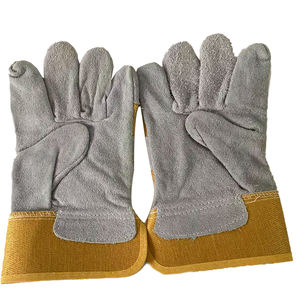 Modulare pelle di vacchetta guanti di sicurezza Anti-taglio antiscivolo Anti-calore con fodera in cotone per la saldatura - Product Image 5