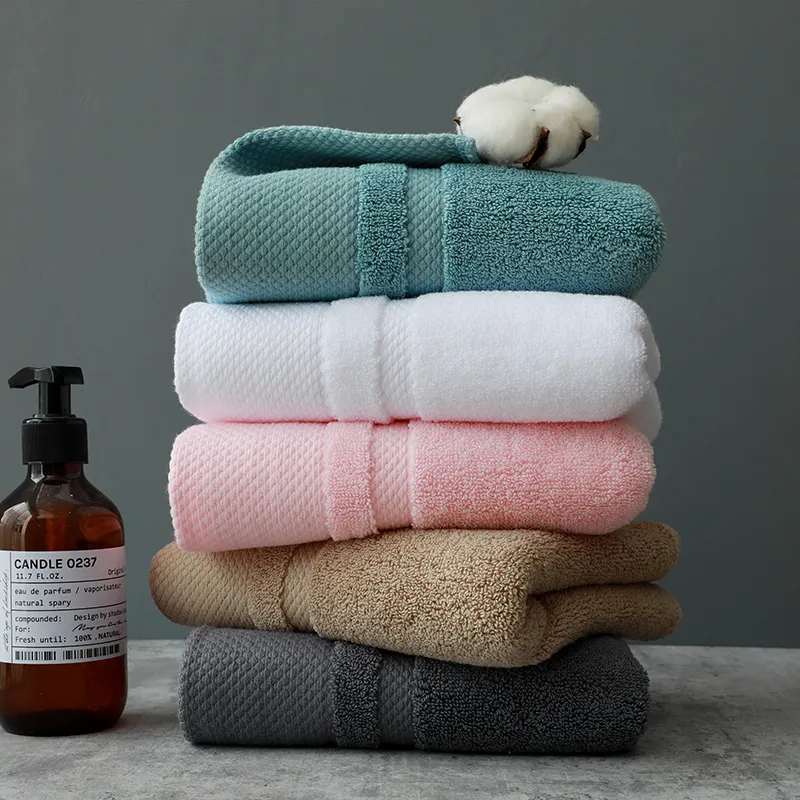 Полотенце 100% хлопковое впитывающее полотенце для взрослых полотенце для душа полотенце для ванной мочалка экспортное качество