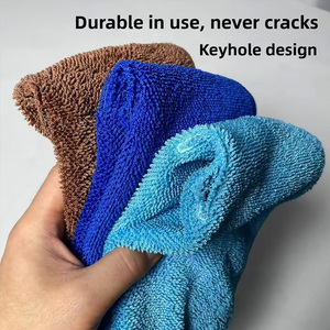 Chiffon en microfibre épaissi, lavable à plusieurs reprises, absorbant, sans traces. Compatible avec les grattoirs et les balais, idéal pour nettoyer les sols - Product Image 4