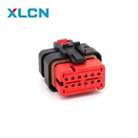 12way femelle mâle rouge wedgelock prise étanche Carter pelle prise C9 injecteur de carburant connecteur de faisceau 776438-1 776437-1