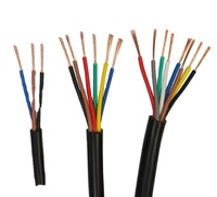 Câble électrique flexible OEM en TPU pour capteur haute température, isolation PVC, 4, 5, 6 conducteurs, fil chauffant