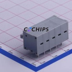 KF211R-5.0-5P Spring Terminal Block Bent Lead Through Hole,P=5mm Connector 5mm 5P 5 15A - Product Image 2