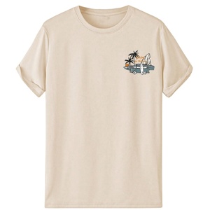 Men's Knitted Graphic Tees Short Sleeve Crew Neck Letter Print Breathable & Anti-Wrinkle Summer T-Shirt - Product Image 5