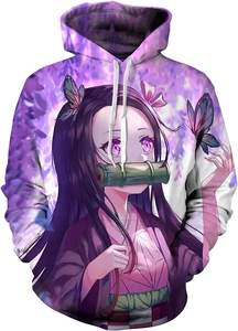 Fitspi Vente en gros Sweat à capuche Anime Dessin animé Imprimé 3D Mode Pull ample à manches longues Sweat-shirt mignon Hommes et femmes Dropshipping - Product Image 1