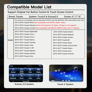 Módulo de Interfaz Inalámbrica CarPlay CARUPEZ con DSP y GPS para Entune 2.0 y Sistema Touch 2, Ajuste Universal - Product Image 3
