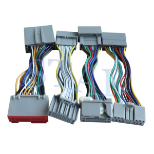 汽车收音机扬声器RCA公插头转2 RCA母线束质量好工厂 - Product Image 6