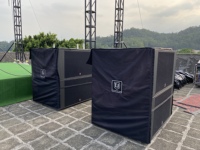 T.I Pro Audio, Subwoofer de Línea de Arreglo de 18 Pulgadas, Doble, de la Mejor Calidad, 1600 W RMS, Sistema de Sonido Pasivo, Subgraves para Iglesia
