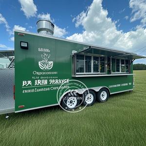 Tam Catering donanımlı gıda kamyon <span class=keywords><strong>Hot</strong></span> <span class=keywords><strong>Dog</strong></span> yemek sepeti abd tam restoran mutfak ekipmanları ile özelleştirilmiş gıda römork - Product Image 5