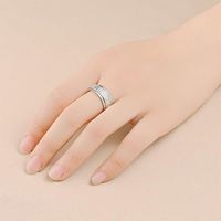 Bague anti-stress rotative en acier inoxydable 8 mm, plaquée or, pour hommes, bijoux fantaisie