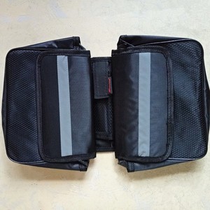 Bolsa para cuadro delantero de bicicleta de montaña con tiras reflectantes, bolsillo para teléfono móvil, color naranja rojo - Product Image 2