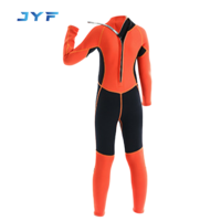 JYF Vente en gros de nouveaux produits : Combinaison de plongée pour enfants en néoprène orange 2,5 mm, matière saine