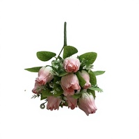 Bunga Tulip Buatan 10 Tangkai, Bunga Sutra Warna Cerah untuk Vas Elegan, Hiasan Meja Ruang Tamu
