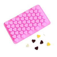 Wax Melt Mold 55 Gaten Hart Siliconen Mal Mini Snoep Zoete Mallen Liefde Vormige Chocolade Zeep Ijsbakje Jelly diy Baking Tool