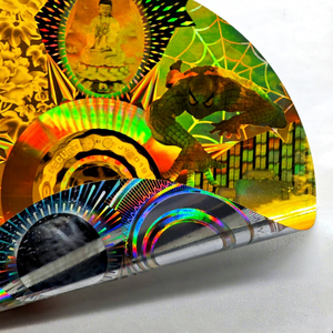 Pegatina de holograma de lámina de oro 3D personalizada Logotipo de impresión holográfico personalizado a prueba de agua hoja de metal brillante de gran tamaño - Product Image 1