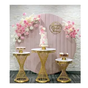 pedestal round pillar Cylinder party supplies wedding decoration display stand cake flower desert stand cake tables for events