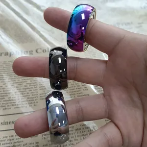 Fidget Spinner Personalizzabile in Acciaio Inossidabile con Superficie Lucida, Anello Giocattolo per <span class=keywords><strong>Adulti</strong></span>, Magnetico, per <span class=keywords><strong>ADHD</strong></span>, con Slider a Punta - Product Image 1