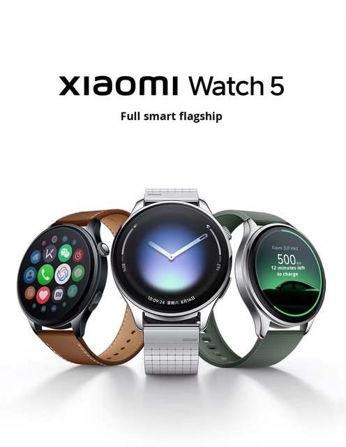 MOQ 50units Wholesale Mijia Mi Watch 5, BT Calling & Blood Oxygen Tracking, 1.43" AMOLED Smartwatch CN ROM