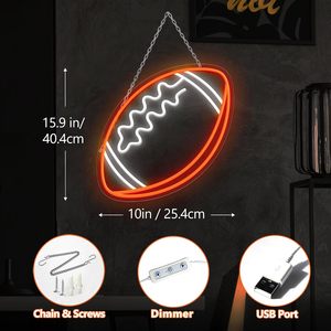 Football Letreros Neon LED indoor hanging ambient light shop <b>sign</b> wall decoration light entrance indicator light luminous <b>sign</b> - Product Image 3
