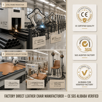 Mobilier de maison de luxe chaises de salle à manger pour restaurant hôtel salle à manger ensembles de table à manger en cuir PU chaises de salle à manger