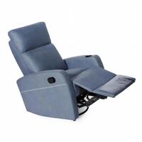 Modernes Multifunktionales Elektrisches Sofa-Set Einzelner Relaxsessel PU-Leder Stuhl Ausziehbarer Holzrahmen Kleines Familien-Wohnzimmer