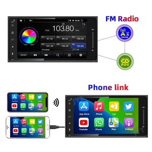 Phổ Android Máy nghe nhạc cho TOYOTA 7inch 2 Din Xe đài phát thanh Carplay Navigation GPS Wifi RDS DSP AM - Product Image 4