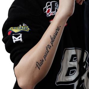 Autocollant de <span class=keywords><strong>tatouage</strong></span> en papier imperméable à l'eau, motif de phrase anglaise, jus de plantes, longue durée (15 jours), haute qualité - Product Image 5