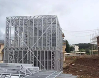 Maison préfabriquée modulaire en acier léger, bureau, maison de vacances, fenêtre en alliage d'aluminium étanche, écologique, de fabrication chinoise (5+ ans)