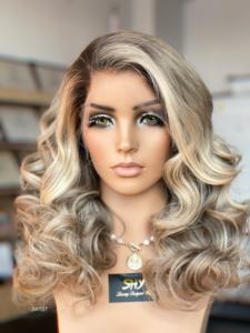 Vente en gros 100% cheveux humains européens transparents HD pour une vague lâche pour la couleur avec racine noire pour les femmes - Product Image 2