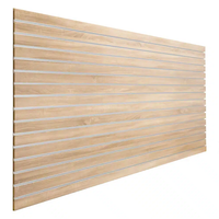 Placage de film de mélamine/PVC panneau de Slatwall MDF panneau de rainure panneau mural pour l'affichage