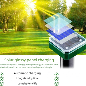Repelente sónico <span class=keywords><strong>de</strong></span> plagas con energía Solar subterránea <span class=keywords><strong>de</strong></span> alta resistencia, fácil instalación, ecológico, para ratón, rata, serpiente - Product Image 5