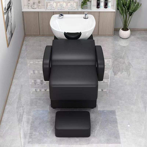 مورد رئيس سبا كرسي تدليك الشعر كرسي غسيل سرير الشامبو مع وعاء شامبو من السيراميك - Product Image 5