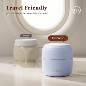 Nuevos Envases de Viaje para Artículos de Aseo [Ultra Resistentes a Fugas] Aprobados por la TSA, Frascos Rígidos de PLA con 5 Etiquetas Magnéticas, Azul, Paquete de 3 - Product Image 4