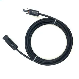 PV Cable Connectors with Solar Extension Cable for Solar Panels 4mm2 6mm2 IP68 Waterproof Solar Connector