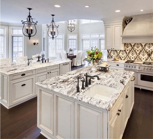 Plans <span class=keywords><strong>de</strong></span> travail en granit blanc d'Alaska, dessus <span class=keywords><strong>de</strong></span> bar avec motifs pré-coupés - Product Image 5