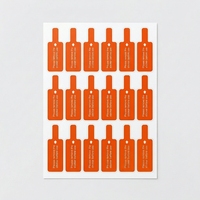 Autocollants personnalisés holographiques orange à languette - Étiquettes adhésives isolantes pour la protection des appareils électroniques