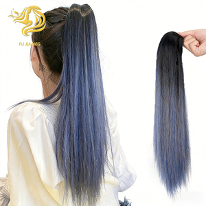 Fujia Coloré Bouclés <span class=keywords><strong>Queue</strong></span> <span class=keywords><strong>De</strong></span> <span class=keywords><strong>Cheval</strong></span> Multi Couleur Dégradé Griffe Clip QueueLongue Bouclée Grande Vague Perruque <span class=keywords><strong>Queue</strong></span> <span class=keywords><strong>De</strong></span> <span class=keywords><strong>Cheval</strong></span> - Product Image 1