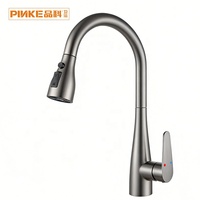 Robinet de cuisine moderne de luxe en acier inoxydable 304 avec douchette extractible, monocommande eau chaude/froide
