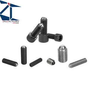 RSM Alloy Steel With Black Oxide Ball End Headless Thrust Screw Clamping Screws M3/4/5/6/8/10/12/16