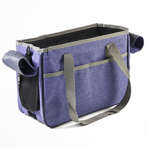 Sac de transport souple et portable pour chiens et chats, violet, sac de voyage à bandoulière, s'adapte aux bagages - Product Image 1