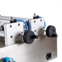 Machine de remplissage de bouteilles d'huile essentielle, Piston pneumatique à double tête de bureau, lotion liquide, prix de machine