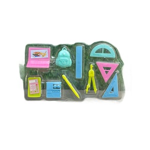 Jinbing Cross-border Play House Dollhouse, Mini escala en miniatura, Ábaco de computadora, mochila <span class=keywords><strong>escolar</strong></span>, brújula, suministros escolares y acceso - Product Image 2