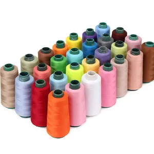 Alta Qualidade Eco-friendly Fibras De Poliéster 20s/6 20s/4 29S/2 Poli Poly Core Spun Sewing Thread