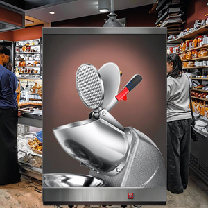 220V Điện Cạo Máy Nước Đá Cho Nhà Hàng Nhà Sử Dụng Mới Sử Dụng Động Cơ Thép Tuyết <span class=keywords><strong>Cone</strong></span> Ice Khối Máy Nghiền Nhà Máy Thực Phẩm Trang Trại - Product Image 6