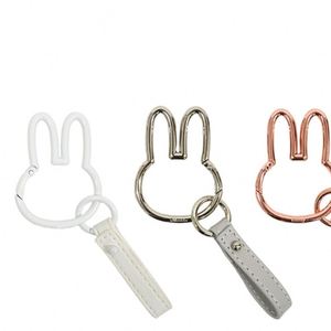 Llavero Inteligente con Mosquetón de Personaje Adorable, Soporte para Llaves de Coche, Colgante para Bolso, de Cuero PU, Nuevo Llavero con Forma de Conejo para Regalos - Product Image 2