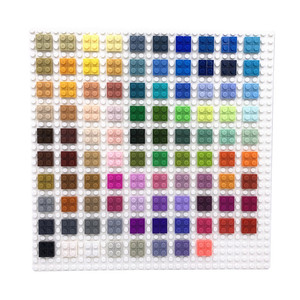 Pièces de construction, petites pièces de base, blocs de pixels à profil bas 1*1 trou pour l'assemblage - Product Image 1
