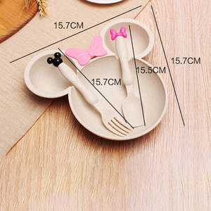 <span class=keywords><strong>Vaisselle</strong></span> créative en paille de blé avec cuillère et fourchette pour la maison, la salle à manger et les restaurants – Meilleure vente - Product Image 2